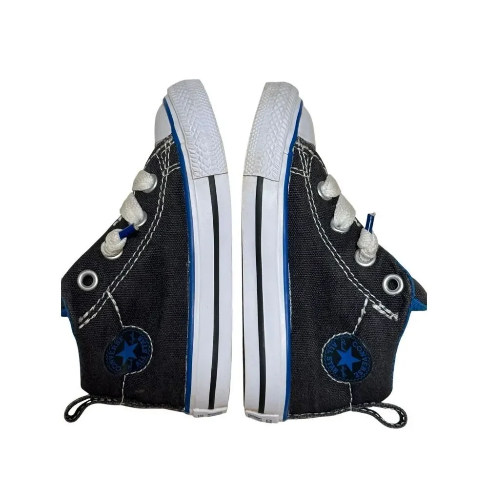 Converse All Star Kids CTAS Street SNEAKERS Blue / Black  Lace up Size 4 Toddler